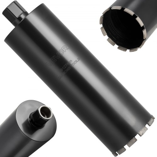 

VEVOR Broca de Núcleo para Perforación en Húmedo, 127 mm de Diámetro, 356 mm de Profundidad, Tecnología de Soldadura de Alta Precisión, para Hormigón Armado, Ladrillo y Mampostería, Color Negro