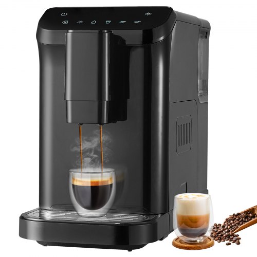 

VEVOR Cafetera Espresso Automática 15 Bar con Molinillo 15 Niveles de Molienda