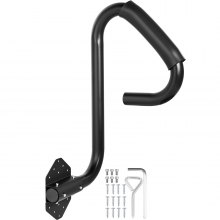 VEVOR Pasamanos Lateral para SPA 30,74 x 35,5 x 66,8 cm Pasamanos Bañera de Hidromasaje Hierro Barras de Apoyo para Bañera Carga 280 kg Riel de Seguridad Lateral con Tornillos para Bañera