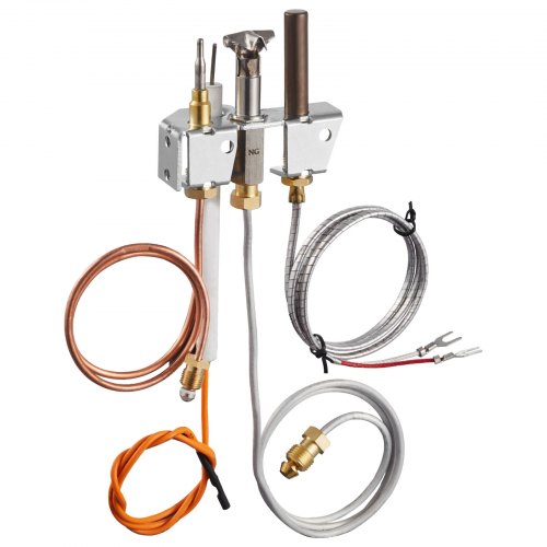 

VEVOR Conjunto de Quemador Piloto de Gas Natural, OE 4021-732, 25660. Repuesto de Llama de Encendido de Gas para Chimenea con Tubo de Encendido, Termopar, Termopila y Cables, para Heatilator
