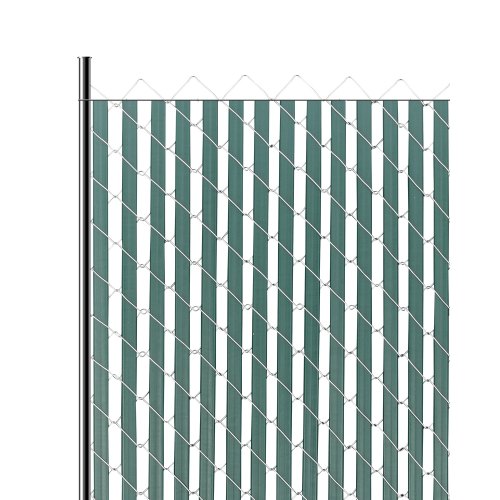

VEVOR Láminas de Privacidad con Bloqueo Inferior 1130 x 27,7 x 7,8 mm, Láminas Verticales de Doble Pared de HDPE con Bloqueo Inferior para Cercas de Alambre de Cadena para Jardines, Granjas, Verde