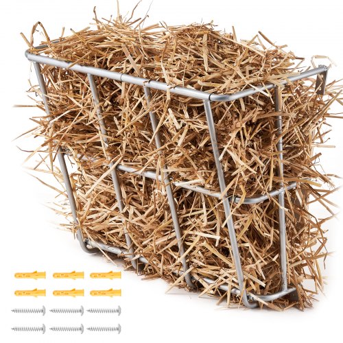 

VEVOR Comedero para Heno de Cabra de capacidad de 84,1 L, Rejilla de Acero Resistente para Heno de Cabra, Soporte para Heno de Caballo, Rejilla de Alimentación de Múltiples Lados para Ovejas, Ganado