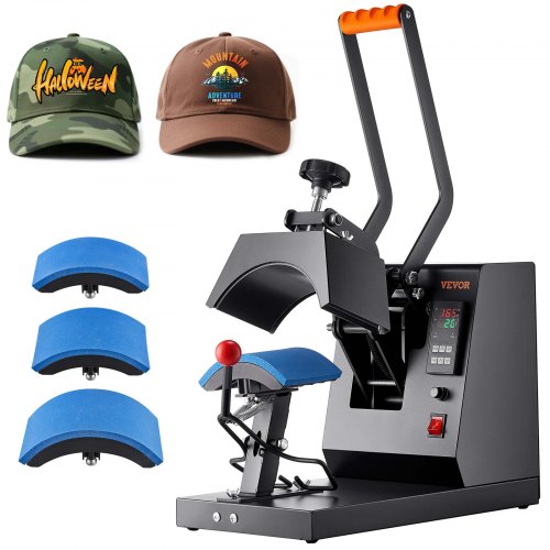 

VEVOR Máquina de Prensa de Calor para Sombreros 4 en 1 Prensa de Transferencia Manual 580W Máquina de Prensa de Calor Multifuncional 50 x 25,8 x 36,2 cm con Pantalla Dual y Control Digital Inteligente
