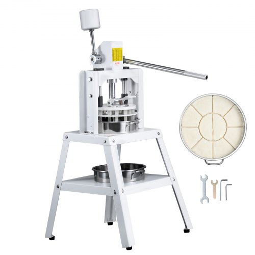 

VEVOR Máquina Divisor de Masa Manual 10 Piezas Cortador de Masa de Prensa Manual Vertical 120-560 g con Bandeja y Hoja de Acero Inoxidable Máquina para Hacer Pan para Panadería, Restaurante