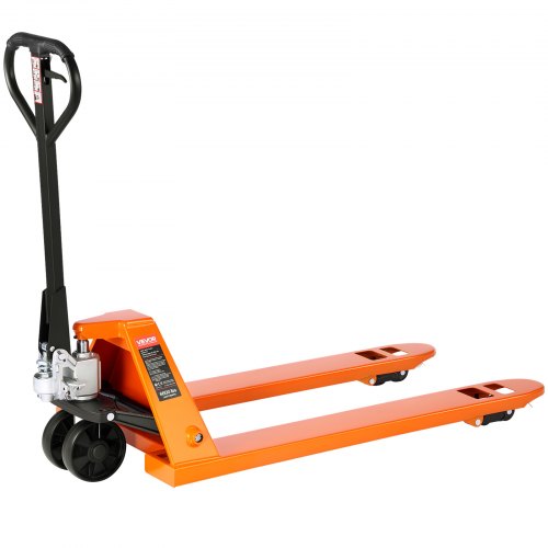 

VEVOR Transpaleta Manual, con Horquillas de 1220 x 685 mm para Manipulación de Materiales, Carga de 3 T Rango de Altura de Elevación de 85-180 mm, Ideal para Almacenes, Supermercados y Fábricas