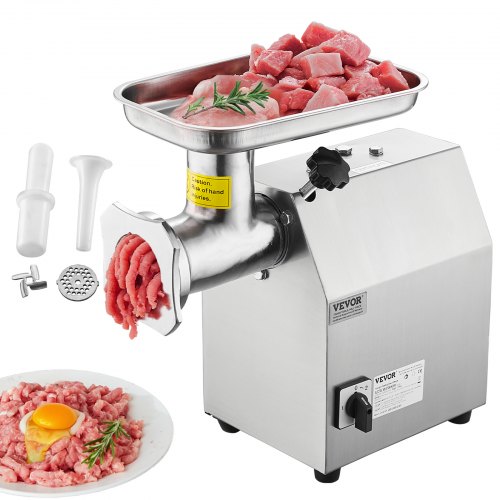 

VEVOR Picadora de Carne Eléctrica Comercial 4,18 kg/min 430 x 248 x 440 mm 700 W