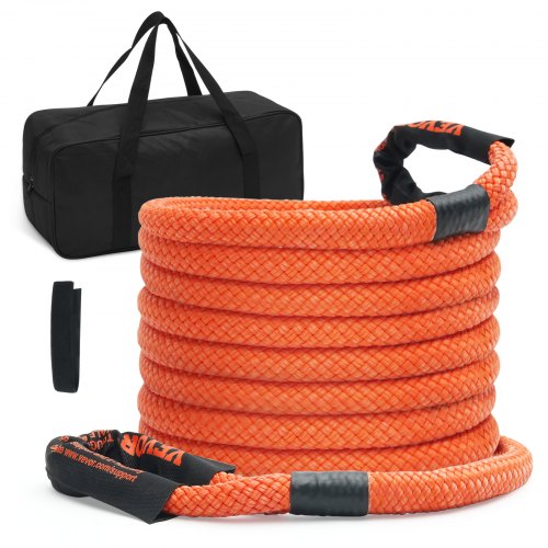 

VEVOR Correa de Remolque de Nilón de Recuperación Cinética de 25,4 mm x 9,1 m, carga de 17237 kg, Correa de Arranque Resistente de Energía de Elasticidad Extrema para Jeep, Camión, SUV, Tractor