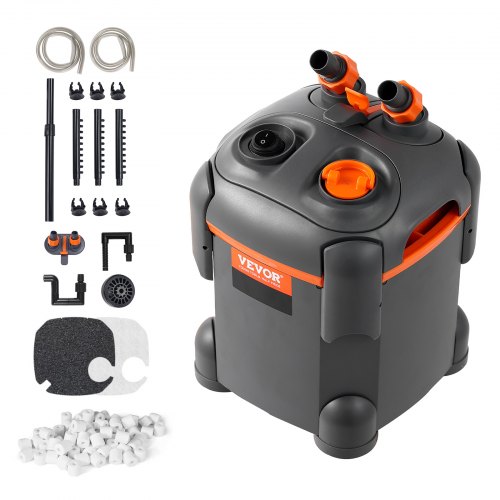 

VEVOR Filtro de Acuario 650L/H, Filtro de Cartucho 113.6L, Filtro Interno de Acuario Ultra Silencioso con Protección UV, Potente Filtro Sumergible con Múltiples Funciones para Acuarios, 8W
