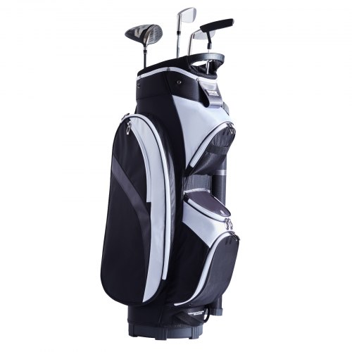 

VEVOR Bolsa para carrito de golf con organizador de 14 vías en la parte superior, bolsa para carrito de golf de nailon de primera calidad con múltiples bolsillos de 36 pulgadas, bolsas de golf duraderas con asas, cubierta antipolvo y correas desmontables 