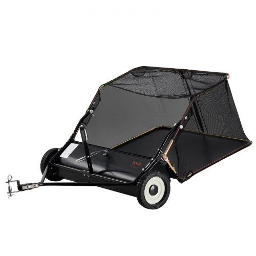 

VEVOR Barredora de Césped Desplegable 400 L Barredora Grande y Resistente para Tomar Hojas y Césped Diseño de Cuerda de Descarga 106,68 cm Altura de Barrido Ajustable para Tomar Escombros, Césped