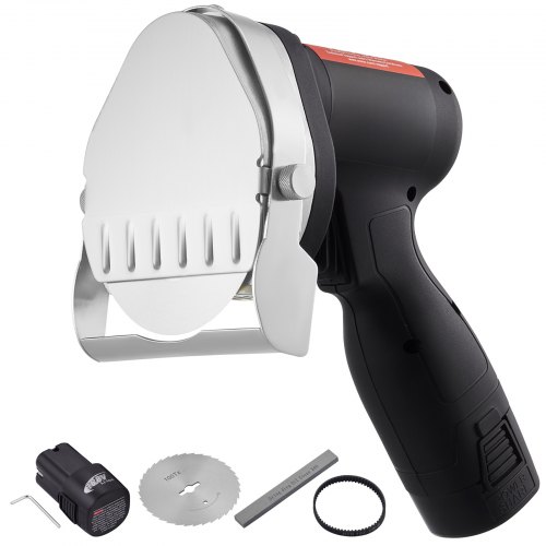 

VEVOR Cortador Doner 80W Cortador Kebab, Cuchillo Eléctrico Inalámbrico Gyros Cuchillo, Cuchillo Eléctrico Shawarma Doner 0-8 mm Espesor Ajustable, Cortadora Kebab Comercial con Cuchillas 100 mm Negro