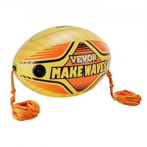 

VEVOR Pelota de Rendimiento, de PVC, para Navegación y Deportes Acuáticos, con Cuerda de Tubo Remolcable Alta Resistencia a la Tracción y Válvula de Seguridad de Velocidad, 1010 x 650 x 650 mm