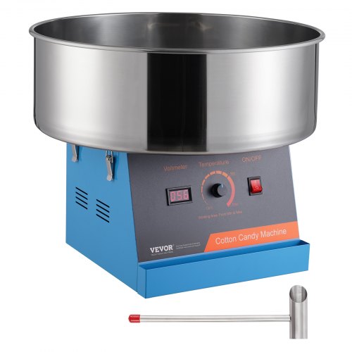 

VEVOR Máquina Eléctrica de Algodón de Azúcar, Máquina de Algodón de Azúcar de 1000 W, Máquina de Algodón de Azúcar con Tazón de Acero Inoxidable y Cuchara de Azúcar, para el Hogar, Fiesta, Azul