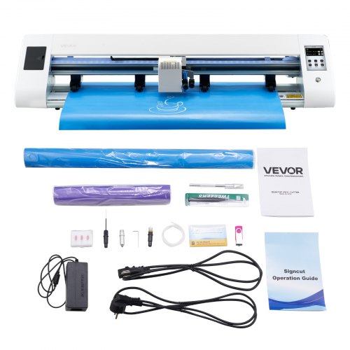 

VEVOR Máquina de Corte, Cortadora de Vinilo 900 x 185 x 185 mm con Detección Automática de Bordes, 2 Tipos de Cuchillas, Software de Diseño y Materiales, Compatible con Múltiples Formatos de Archivo