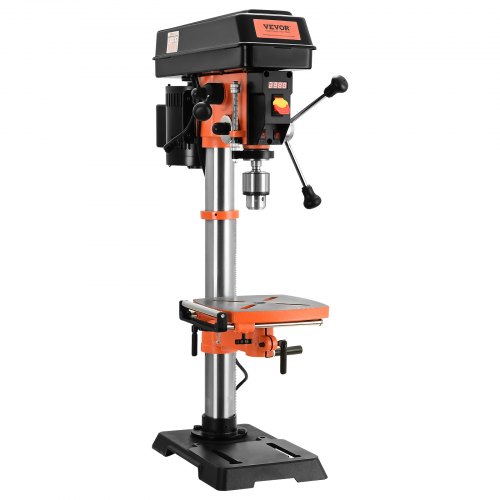 

VEVOR Taladro De Banco De 750 W, Oscilación De 12 Pulgadas, 440-2580 Rpm, Taladro De Velocidad Variable Con Superficie De Trabajo Inclinable De 0 A 45°, Taladro De Posicionamiento Por Rayos X, Taladro Para Madera Y Metal