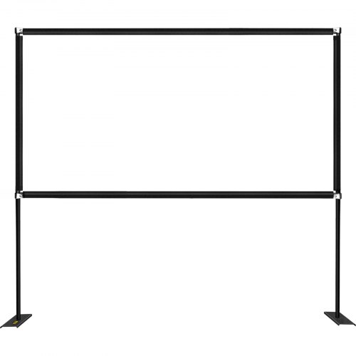 

VEVOR Proyector Pantalla 16:9 Pantalla de Proyector con soporte 90"Proyector de Pantalla 212,3 x 127,3cm Enrollable en el Cine al Aire Libre