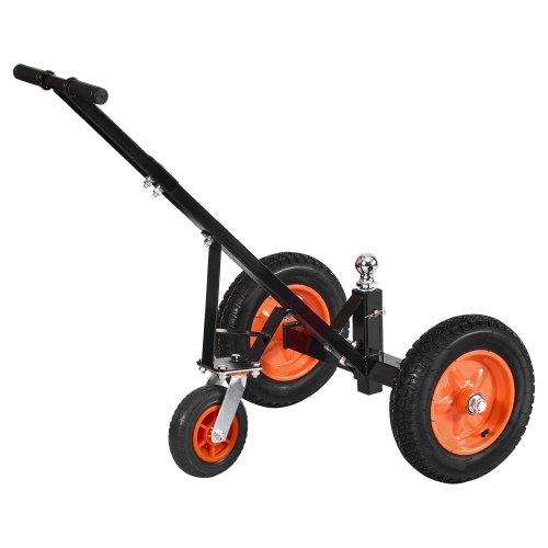 

VEVOR Plataforma para Remolque, Capacidad de Peso de 454 kg, Carrito de Acero al Carbono de Ajustable en Altura de 425 mm y 560 mm, Bola de 50,8 mm, Neumáticos de 355,6 mm, para Mover Remolques