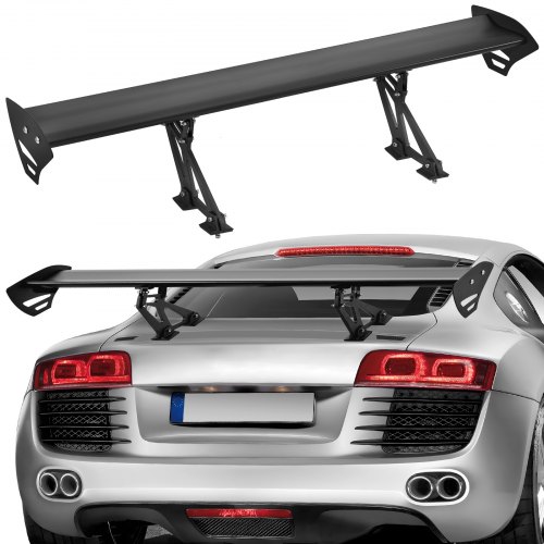 

VEVOR Alerón de Coche, Alerón Universal de 1106 x 230 x 280 mm con Una Sola Cubierta, Aluminio Ligero Ajustable, Compatible con la Mayoría de los Sedanes y Cupés, Alerón de Carreras BGW/JDM Negro Mate