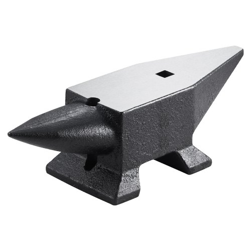

VEVOR Yunque de Acero 10kg Yunque de Cuerno con 2 Agujeros Redondo y Cuadrado 55HRC Yunque de Doble Cuerno Cuerno de Yunque 355 x 110 mm Yunque de Trabajo Yunque de Cuerno para Hacer Joyas Acero Duro