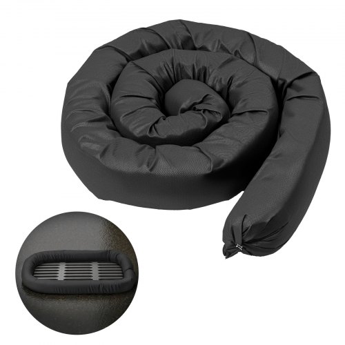 

VEVOR Calcetín Filtrante de Sedimentos, Φ127 mm x 3048 mm de Cobertura, Calcetines de Control de Erosión con Relleno de Polipropileno para Gestión de Aguas Pluviales y Protección del Drenaje, Negro