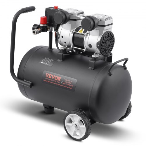 

VEVOR Compresor Aire Compacto Portátil sin Aceite 30 L 90 PSI 560 x 360 x 580 mm