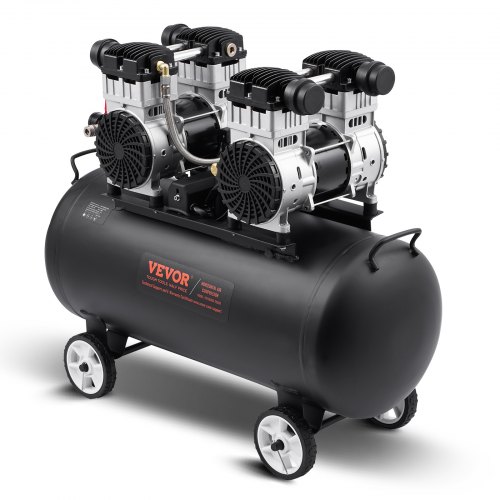 

VEVOR Compresor Aire Compacto Portátil sin Aceite 75 L 90 PSI 900 x 430 x 730 mm