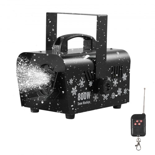 

VEVOR 1500 W Máquina de Nieve, Máquina Portátil de Copos de Nieve Colgante con Asa, Control Remoto Inalámbrico y Depósito de 5 L, para Fiestas Navideñas, Efectos de Escenario, Decoración de Bodas