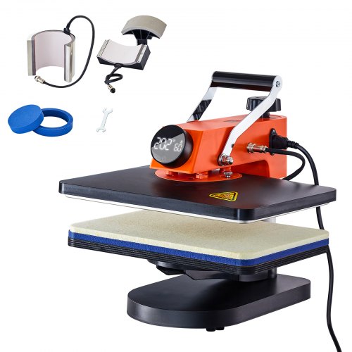 

VEVOR Máquina de Prensa de Calor, Transferencia de Calor, Prensa de Calor Multifunción de 42 x 40 x 39 cm, Máquina de Sublimación de Prensa de Calor 5 en 1 para DIY Camisetas, Sombreros, Tazas