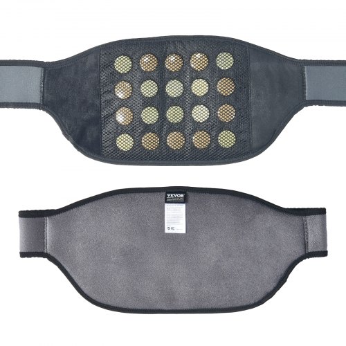 

Almohadilla térmica de infrarrojos lejanos VEVOR, almohadilla térmica con 10 piedras de jade natural y 10 de turmalina para aliviar el dolor, cinturón térmico infrarrojo de 103-159 ℉ con masaje de vibración de 3 niveles para cintura, abdomen lumbar, regal