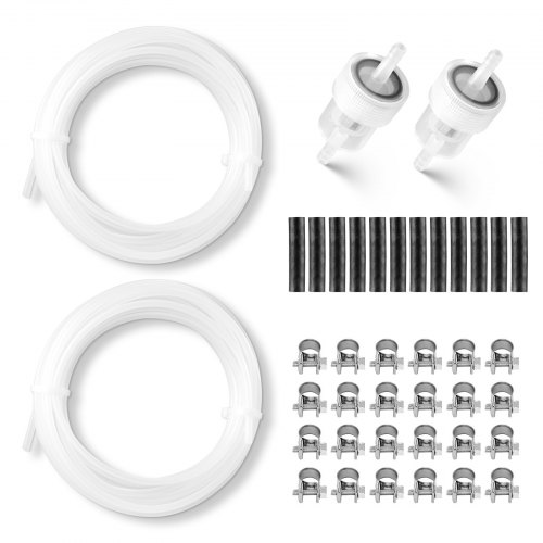 

VEVOR Kit de Manguera de Combustible de 5 m, Todo en Uno, para Calentador Diésel de Estacionamiento de 2/5/8 kW, con Dos Mangueras, Dos Filtros, 24 Abrazaderas y Seis Mangueras Flexibles, PU