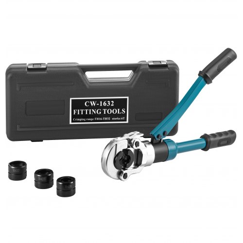 

VEVOR Prensa Multicapa Alicates Maquina Multicapa Alicates de prensado hidráulico Ø16-32mm para tubos Pex-Al-Pex Tipos Th