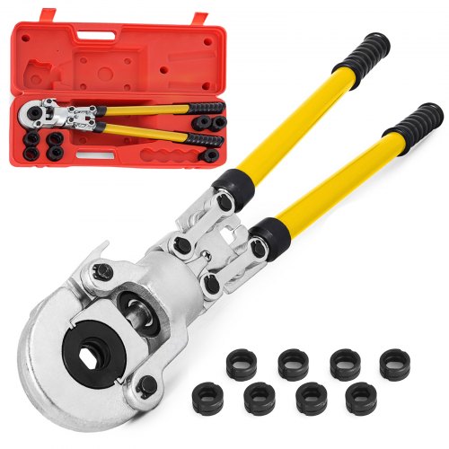

VEVOR Alicates para Prensar Tuberías 16-32 mm, Multicapa U16, U20, U25, U32, TH16, TH20, TH26, TH32 mm, Cabezal 360° Giratoria, 6T para Conexión de Tuberías de Cobre, de Plástico o de Aluminio