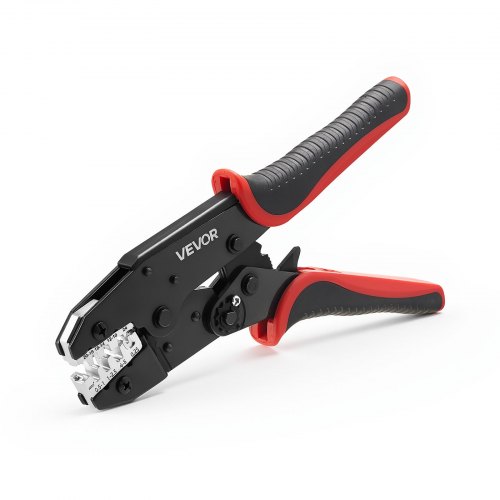 

VEVOR Crimpadora Terminales Eléctricos 0,25-6 mm², Alicates de Crimpado con Trinquete, con Marcas Métrica y de AWG, Liberación Rápida, Presión Ajustable, Herramienta de Crimpado para Cables Eléctricos