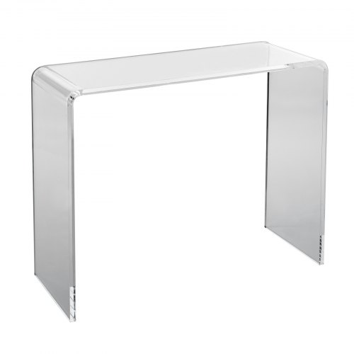 

VEVOR Mesa Consola de Acrílico Transparente Mesa Auxiliar 964x381x740mm Mesa de Recibidor Grosor de 20mm Carga Máxima 50kg Almacenamiento en Extremo del Sofá para Salón, Dormitorio, Terraza, Cafetería