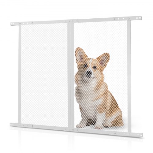 

VEVOR Protector de Puerta para Caravana, Rejilla de 660,4 x 609,6 x 10 mm, Malla Transpirable Reforzada Protección de Entrada para Caravanas de Aleación de Aluminio para Mascotas, Color Blanco