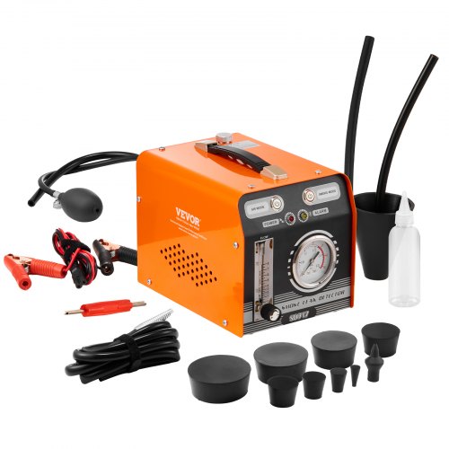 

Detector de fugas de humo para automóviles VEVOR, comprobador de fugas de humo EVAP con bomba de aire incorporada, manómetro y caudalímetro, detector de fugas de diagnóstico de modo dual para pruebas de vacío, combustible y tuberías