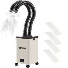 VEVOR Extractor de Humos de Soldadura 150W Absorbedor Humo Soldadura 3 Etapas 4500 RPM Filtro de Humos para Estación de Soldadura 11 x 11 x 16,9 Pulgadas Ventilador de Extracción de Soldadura
