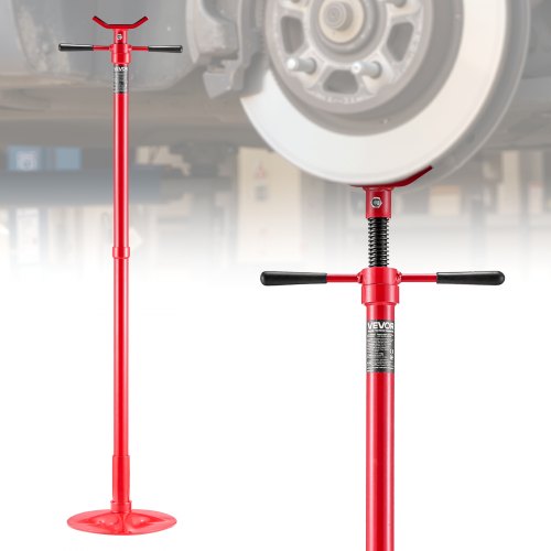 

VEVOR Soporte de Elevación Inferior Capacidad de 500 kg Soporte para Debajo del Polipasto Elevación de 137,2-213 cm, Manija Giratoria Montado en Cojinete, Tornillo Roscado Autoblocante para Garajes