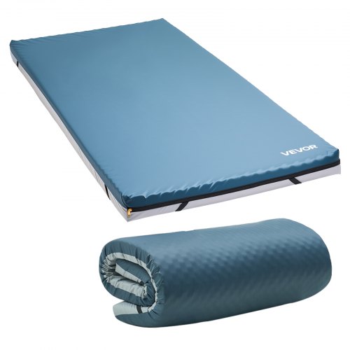 VEVOR Colchón de Cama Hospitalaria, Carga 136 kg, Redistribución de Presión, Espuma de Doble Capa Médica para Cuidados a Largo Plazo, para Tratamiento de Úlceras por Presión, 86 x 193 x 8,9 cm