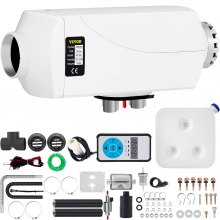 Calentador de Aire Diésel de 12V 5KW para el Remolque de Autocaravanas RV Barcos 5kW + Interruptor Digital