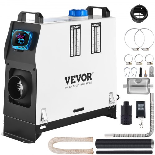 

VEVOR Calentador de Aire Diesel 5 kW, Calefacción Estacionaria 12 V Diesel Portátil, Calentador de Estacionamiento Diesel, Calefacción Estática Furgoneta, Diesel Calentador Coche, con Pantalla LCD