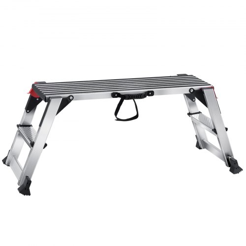 VEVOR Plataforma de Trabajo 200 kg Banco de Trabajo Plegable 100 x 30 x 48,7 cm Peldaños de Aluminio Pies Antideslizantes Mesa de Trabajo para Lavado de Vehículos Pintura Decoración