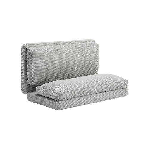 

VEVOR 3 en 1 Sofá Cama Plegable 2410 x 1360 x 120 mm con Funda Lavable, Sofá Cama Convertible de Espuma Viscoelástica de Alta Densidad 25D para Sala de Estar, Dormitorio, Invitados, Gris Claro