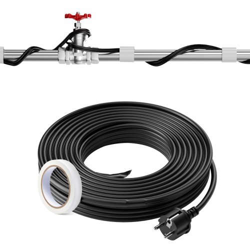 

VEVOR Cable Calefactor Autorregulable 24,4 m Cinta Calefactora para Tuberías