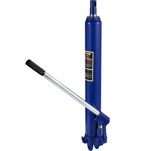 

VEVOR Cilindro Hidráulico Largo para Grúa de Taller 8 T Soporte de Motor de Cilindro Hidráulico con Bomba de Pistón Simple y Base de Horquilla Varilla Hidráulica para Motor de Elevación de Cabra, Azul