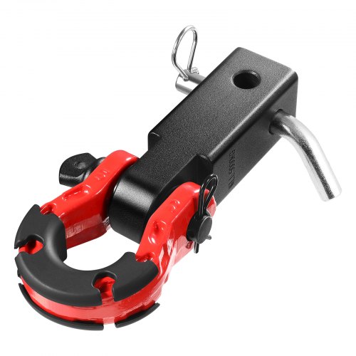 

VEVOR Receptor de enganche de grillete, se adapta a receptores de 2 pulgadas, resistencia a la rotura de 65900 libras, grillete de anillo en D con pasador de bloqueo de enganche de remolque, accesorios de remolque resistentes para camiones, jeeps, recuper