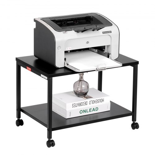 Soporte para impresora de escritorio, soporte multifuncional de 2 niveles,  soporte de escáner de máquina de fax, soporte de impresora de