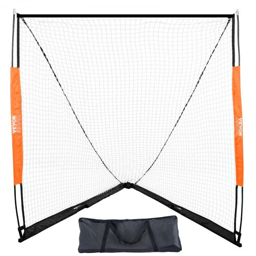 

VEVOR Portería de Lacrosse Portátil Jaula de Lacrosse de 1,8x2,1x1,8m con Red y Conveniente Bolsa de Transporte Equipos de Entrenamiento de Fácil Configuración en el Jardín del Patio Trasero Parque al