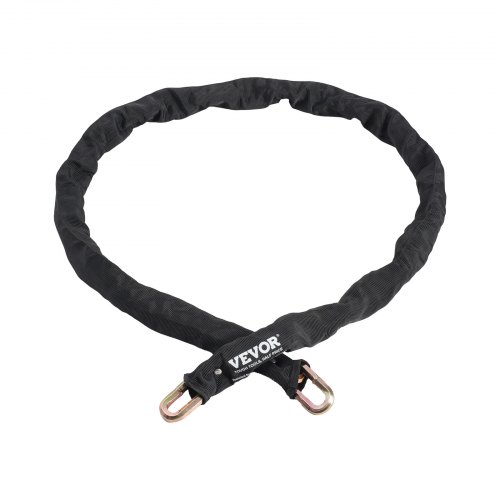 

VEVOR Candado de Cadena de Seguridad para Bicicleta de φ9,5 x 1800 mm, Candado de Acero Resistente y Antirrobo de Seguridad para Bicicletas, Motocicletas, Scooters, Puertas, Cercas, Portones, Negro