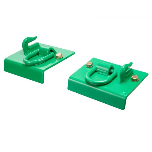 

VEVOR 2 PCS Ganchos de Acero G70 con Placas Traseras de 203,2 x 127 mm, Verde